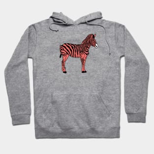 Pink zebra full body Hoodie